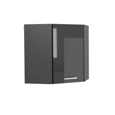Afbeelding van Vicco Hoek hangkast R Line, Antraciet Hoogglans/Antraciet, 57 cm