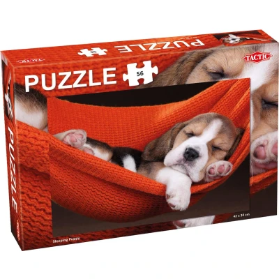Afbeelding van Puzzel Sleeping Puppy 56 Stukjes