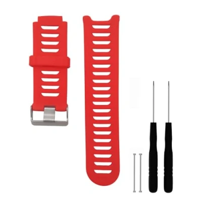 Afbeelding van Bandje compatibel met Garmin Forerunner 910XT, siliconen armband, reservearmband veel ventilatiegaten, sportarmband