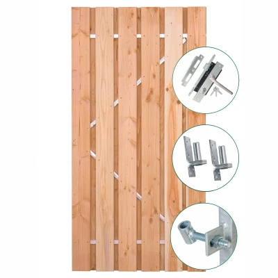 Afbeelding van Tuindeur Privacy douglas 100 cm Tuindeco