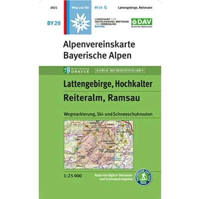 Afbeelding van Alpenvereinskarte Bayerische Alpen Lattengebirge, Reiteralm walk+ski