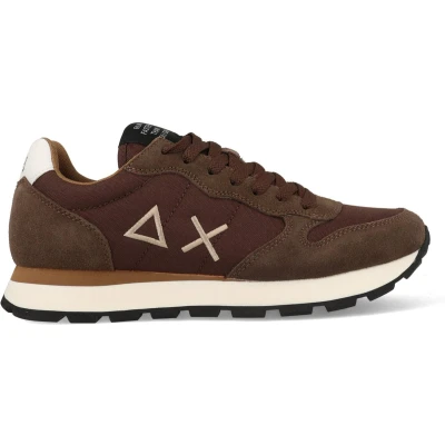Afbeelding van Sun68 Marrone Sneakers laag, Heren, Maat: 43, Leer