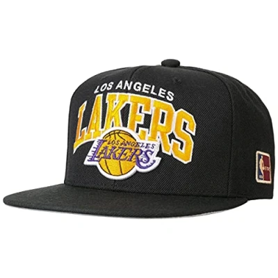 Afbeelding van Mitchell &amp; Ness Heren Snapback Strapback Black Team Arch LA Lakers, zwart, één maat, zwart.