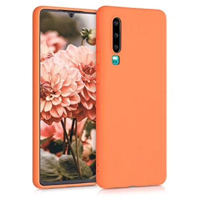Afbeelding van kwmobile telefoonhoesje geschikt voor Huawei P30 Hoesje smartphone Back cover in fruitig oranje