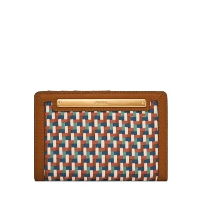 Afbeelding van FOSSIL Portemonnee Liza Multifunction Wallet Blue Multi Veelkleurig