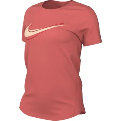 Afbeelding van Nike One Swoosh Dri Fit HJ2204 814 Magic Ember Haut de course à manches courtes pour femme Taille S
