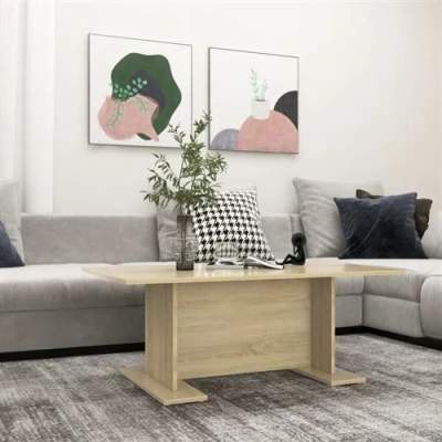 Afbeelding van vidaXL Salontafel 103,5x60x40 cm spaanplaat sonoma eikenkleurig