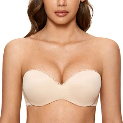 Afbeelding van Dobreva Damesbeha, gewatteerd, met beugel, push up, meerdere posities, Beige