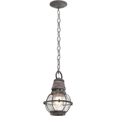 Afbeelding van Hanglamp Steady Lighting Metaal E27 L: 17.8cm Voor Buiten Woonkamer Eetkamer Zinc