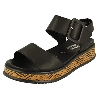 Afbeelding van Rieker Sandalen zwart Synthetisch Dames Maat 40