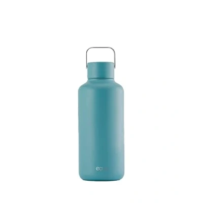 Afbeelding van EQUA Tijdloze roestvrijstalen fles, ultralicht en BPA vrij, 100% lekvrij, 600 ml, tijdloos design, siliconen bodem (golf, klein)