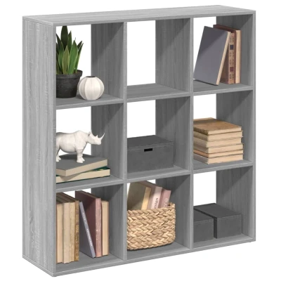 Afbeelding van Kamerscherm / boekenkast 102x29x103,5 cm hout grijs sonoma