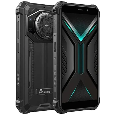 Afbeelding van FOSSiBOT 10600 mAh batterij voor smartphone, onbreekbaar, F101, luidspreker 3,5 W Max, 24 MP camera, IP68 waterdicht, Ouad Core 4 GB 64 GB, Android 12, 5,45 inch HD+, Dual SIM, vingerafdruk, GPS,