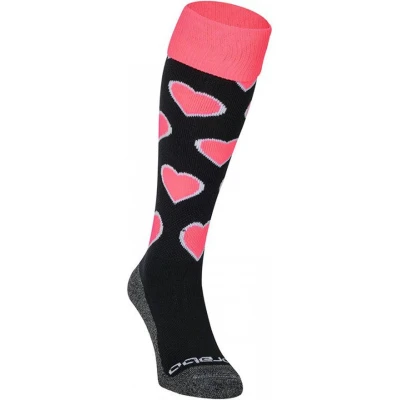 Afbeelding van Hearts Hockeysokken Black Pink 505 31 35 Print