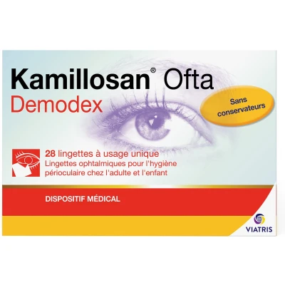 Afbeelding van Kamillosan Ofta Demodex Doekjes 28