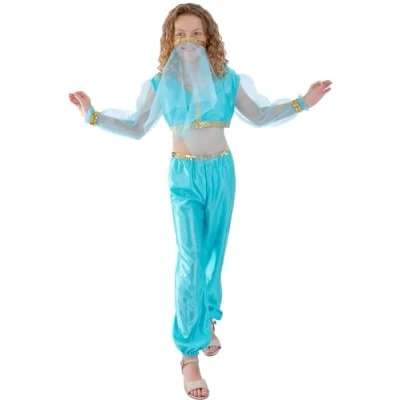 Image de Déguisement Princesse Arabe Fille 10/12 ANS Bleu 27265/L Smiffys