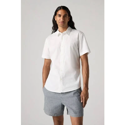 Afbeelding van Levi&#039;s Battery SLIM Overhemd, Heren, Maat: XXL, Bright white stretch poplin