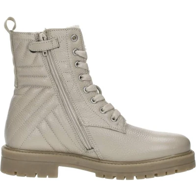 Afbeelding van SUB55 Veterschoen hoog beige Maat 38