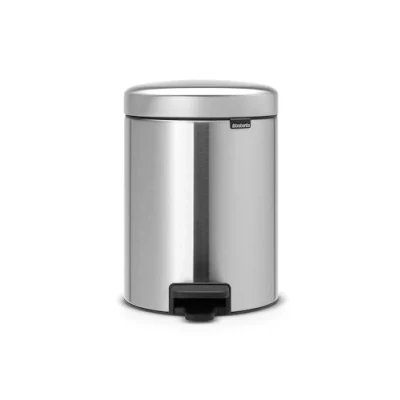 Image de Poubelle à pédale Newicon 5 l Matt Steel Code B Brabantia Argent Métal