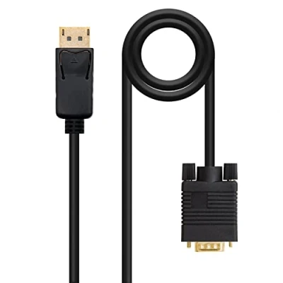 Afbeelding van Adapter DisplayPort naar VGA NANOCABLE 10.15.4401 1 m Zwart