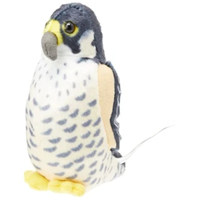 Afbeelding van Pluche gekleurde slechtvalk knuffel met geluid 13 cm Vogels dieren knuffels Speelgoed voor kinderen