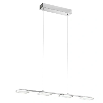 Afbeelding van EGLO Cartama Hanglamp 4 Lichts LED L780mm. Chroom Helder,Gesatineerd