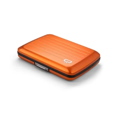 Afbeelding van ÖGON Smart Case V2 aluminium portemonnee, metalen slot, waterbestendig, kaarthouder, RFID bescherming, tot 10 kaarten, bonnetjes en facturen