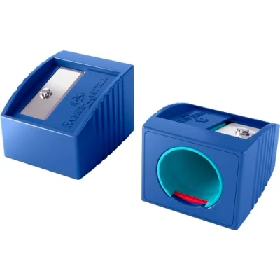 Afbeelding van Faber Castell, Puntenslijper, Spitzer Grippy blau ohne Dose