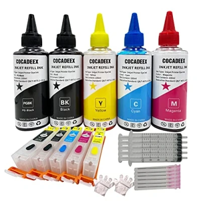 Afbeelding van COCADEEX 580XXL navulset voor Canon PGI CLI 581XXL, PIXMA TS6150 TS6151 TS6250 TS6251 TS6350 TS6351 TS705 TR7550 TR8550 TS9550 TS9551C K BK C M Yan)