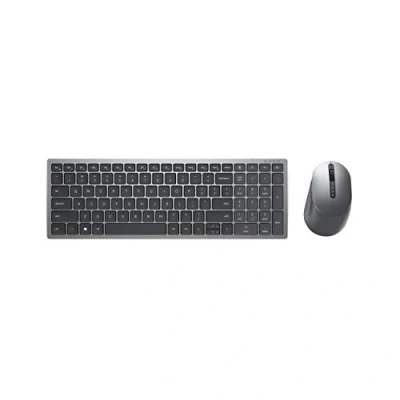 Afbeelding van DELL KM7120W toetsenbord Inclusief muis RF draadloos + Bluetooth AZERTY Frans Grijs, Titanium