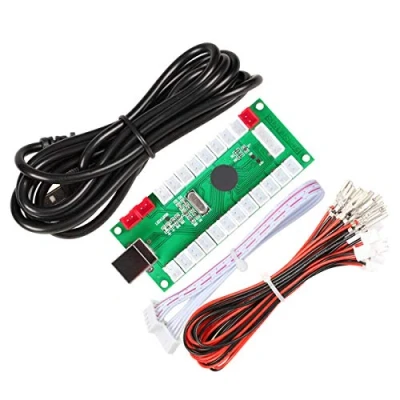 Afbeelding van EG STARTS USB encoder met nul vertraging naar pc gamecontroller, voor joystick Arcade Sanwa DIY Kits Mame Games Onderdelen (5 polig + 2,8 mm kabel)