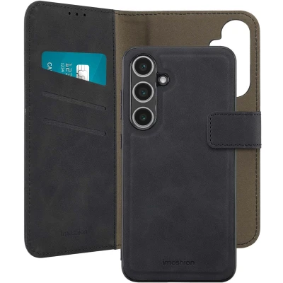 Afbeelding van imoshion Hoesje Geschikt voor Samsung Galaxy S24 FE Met Pasjeshouder Uitneembare 2 in 1 Luxe Bookcase Zwart