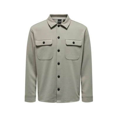 Afbeelding van Only &amp; Sons Normal Geschnitten Kragen Lichte jas, Heren, Maat: Medium, Vintage khaki