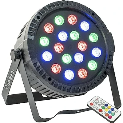 Afbeelding van Extra vlakke PAR Projector 18 x 1W RGB LED