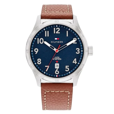Afbeelding van Tommy Hilfiger Horloge, Heren, Maat: One Size, Brown