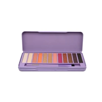 Afbeelding van bonvoyage Essentials Hollywood Dreams, professioneel make uppalet met 12 oogschaduw, geïnspireerd op diva&#039;s, set voor meisjes, tieners en vrouwen