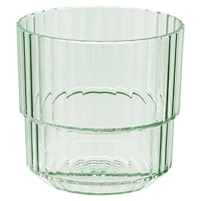 Afbeelding van APS Linea 0,22 liter hoogwaardige Tritan kunststof beker, BPA vrij, stapelbaar, onbreekbaar en herbruikbaar, vaatwasmachinebestendig, 220 ml, lichtgroen