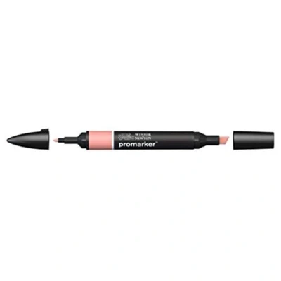 Image de Winsor &amp; Newton « ProMarker » 0203367 Marqueur de mise en page professionnel 2 pointes, fin et large pour dessins, design mises Rose saumon