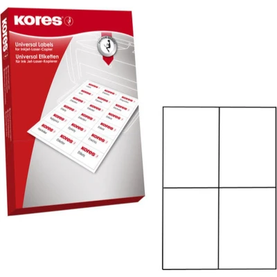 Afbeelding van 100 vel etiketten A4 wit 105x148.5mm