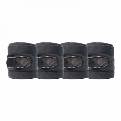 Afbeelding van Kentucky Bandages Polar Fleece Velvet Pearls Zwart Full