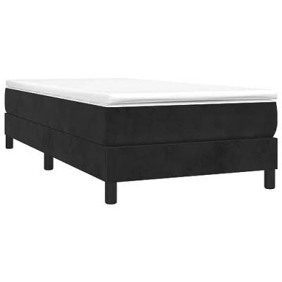 Image de vidaXL Cadre de lit sans matelas noir 100x200 cm velours3120756