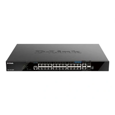 Image de D Link DGS 1520 28MP Commutateur C3 intelligent 20 x 10/100/1000 (PoE+) + 4 2.5G 2 10 Gigabit Ethernet SFP+ Montable sur rack PoE+ (370 W)
