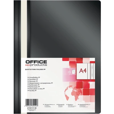 Afbeelding van OFFICE products snelhechtmap, zwart 25 stuks