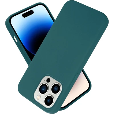 Afbeelding van Cadorabo Hoesje geschikt voor Apple iPhone 14 PRO MAX in LIQUID GROEN Beschermhoes gemaakt van flexibel TPU silicone Case Cover