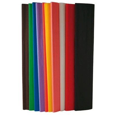 Image de Maildor Papier Crepon Superieur 250x50 Assorti Paquet De 10