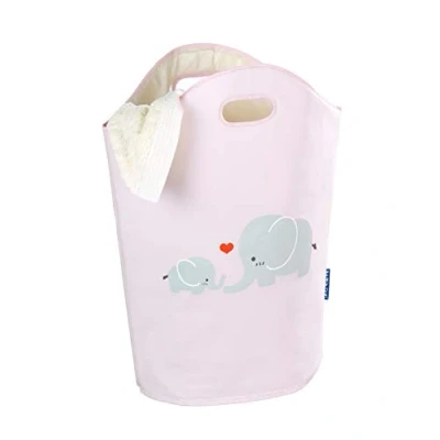 Afbeelding van WENKO Wasmand Kids Elli Inhoud: 24 l, Polyester, 40 x 52 20 cm, Roze