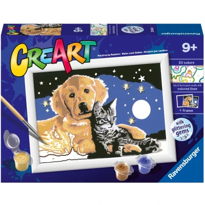 Afbeelding van Ravensburger CreArt Stargazing Sweetness Schilderen op nummer voor kinderen