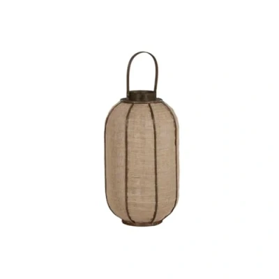 Afbeelding van Kaarshouder Home ESPRIT Natuurlijk Jute Bamboe 31,5 x 53 cm