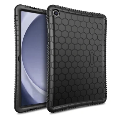 Afbeelding van Fintie Siliconen beschermhoes voor Samsung Galaxy Tab A9 Plus 11 inch model 2023 (SM X210/X216/X218), Honey Comb serie Licht en schokbestendig Kindvriendelijk Zwart