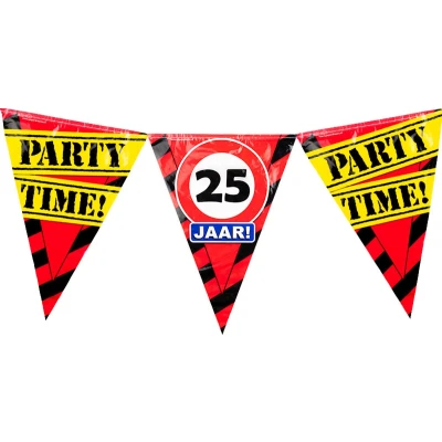 Afbeelding van Slinger 25 jaar Verkeersbord 10mtr